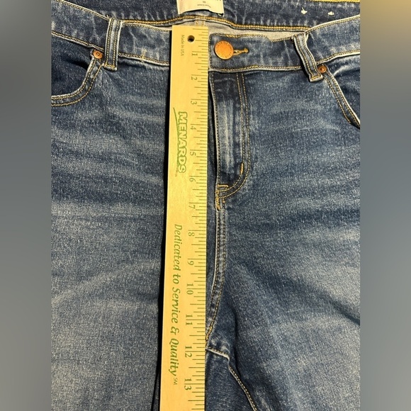 Lane Bryant Mid-Rise Straight crop denim Jeans womens Size 18 blue signature fit - Picture 10 of 16